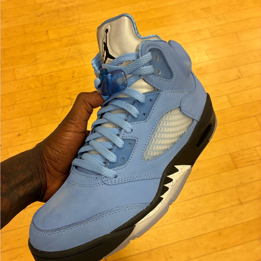 Jordan Men's Shoes in Light Blue and Black